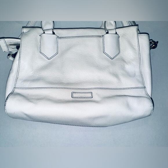 Fossil Leather Crossbody Bag / Trinity / Cream/Ivory/White / vintage / Authentic - Picture 3 of 12